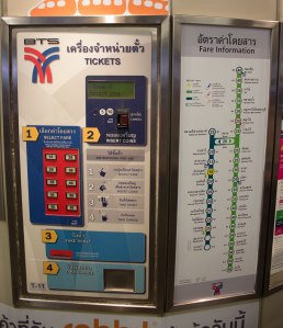 Máquina para aquisição de "bilhetes" do BTS (imagem obtida em www.thaivisit.org)