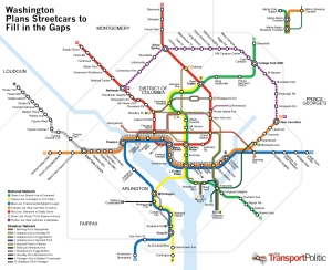 Mapa do metrô de Washington